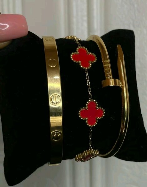 Gold Plated Bracelets Set