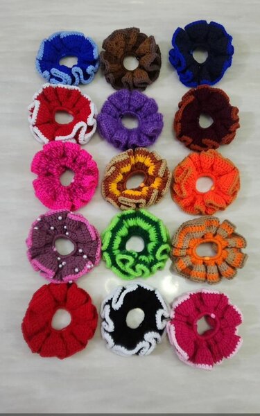 Chouchous colorés crochetés