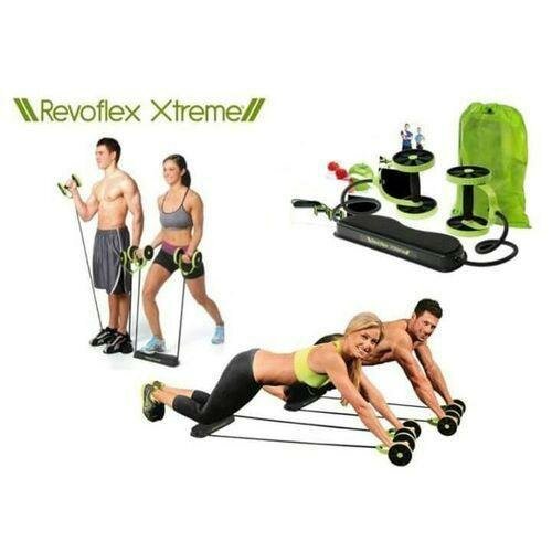 Revoflex Xtrem Équipement D'Exercice Pour Musculation Abdominale & Remise En Forme  - Vert Noir