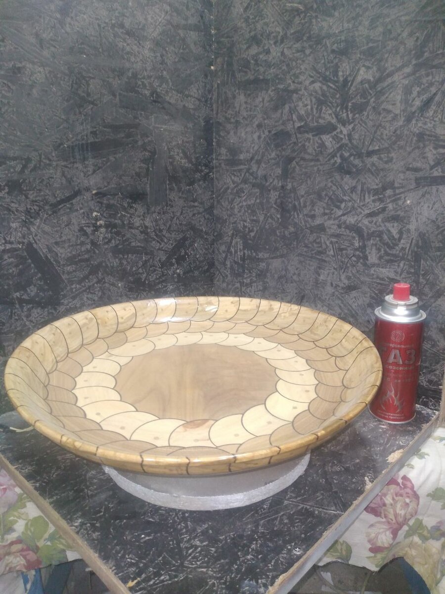 Деревянная плсуда. N4 Блюдо.