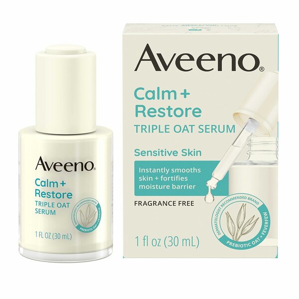 The Aveeno calm + restore serum