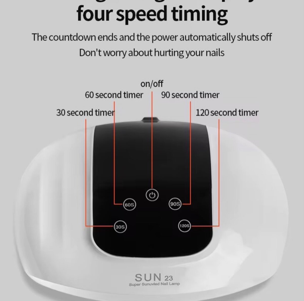 Lampe UV LED à ongles 4 temps
