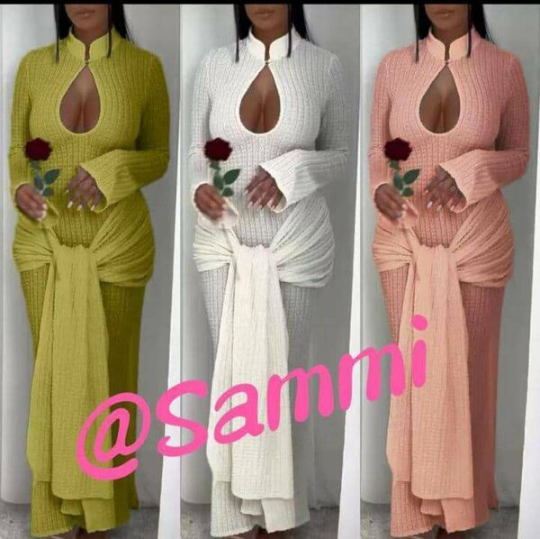 Elegant Knit Maxi Dress