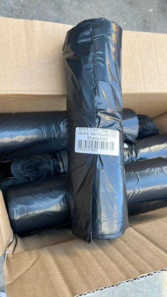 Sacs poubelle noirs HDPE