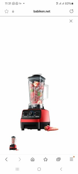 Blender puissant rouge cuisine