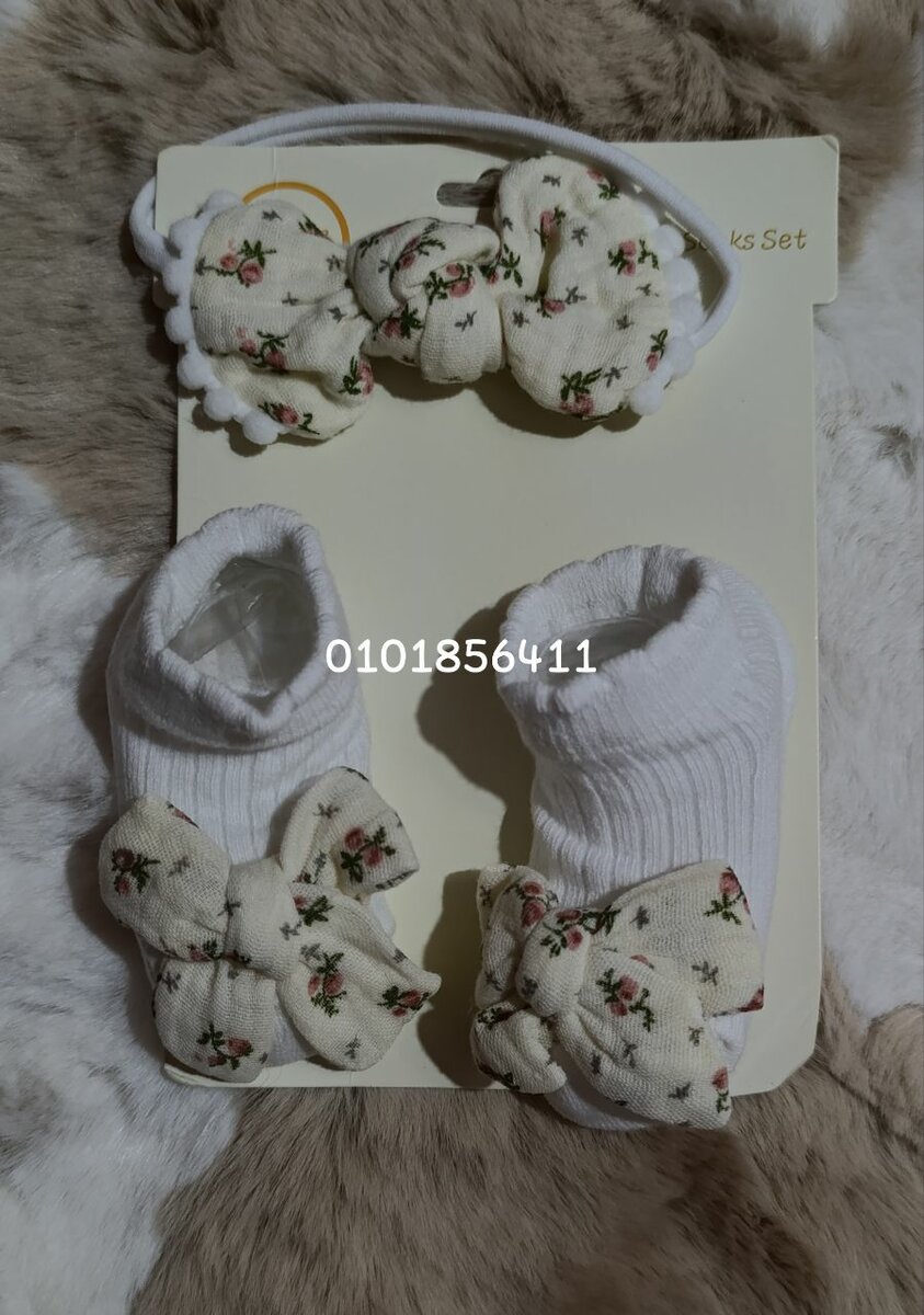 Set bébé bandeau et chaussettes