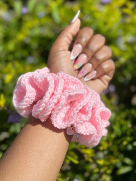 Scrunchie en laine