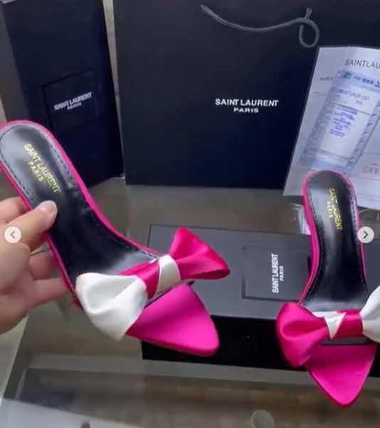 SAINT LAURENT Pink shoes