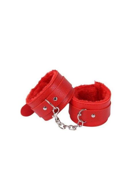 Menottes en peluche colorées