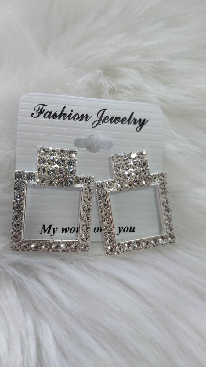 Rhinestone earrings