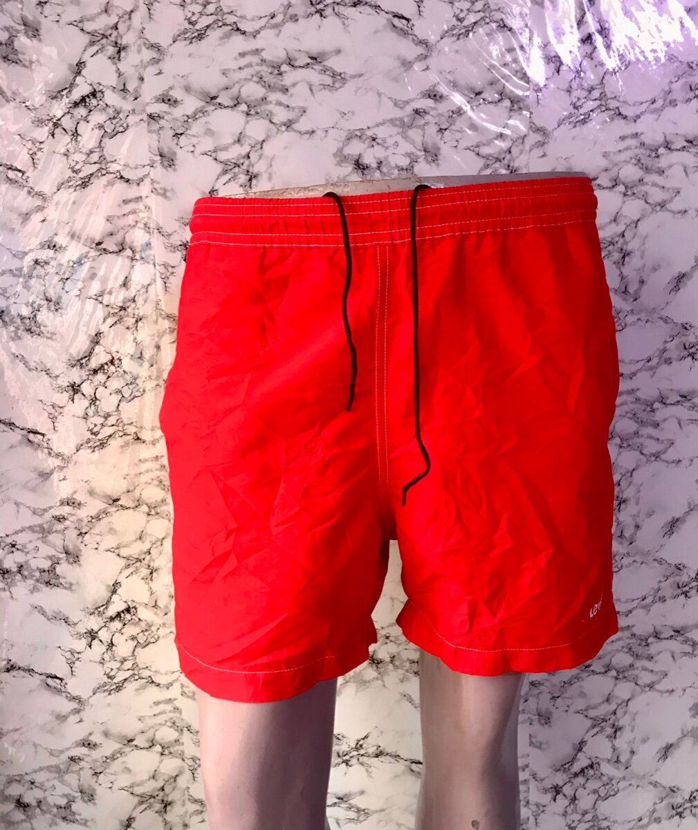Shorts de bain rouges pour hommes