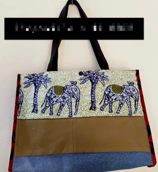 Sac à bandoulière imprimé patchwork 