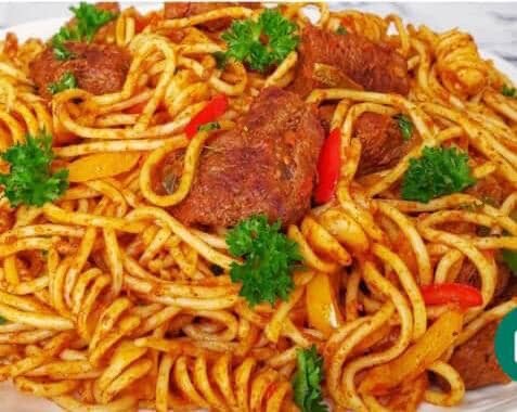 spaghetti à la viande