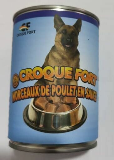 CROQUE FORT boîte au poulet 375g