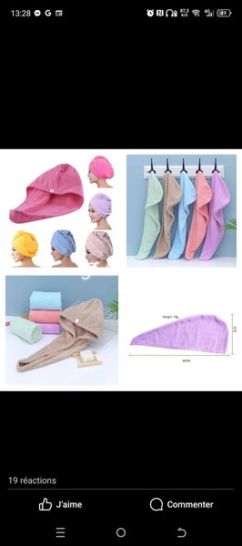 Serviette à cheveux microfibre