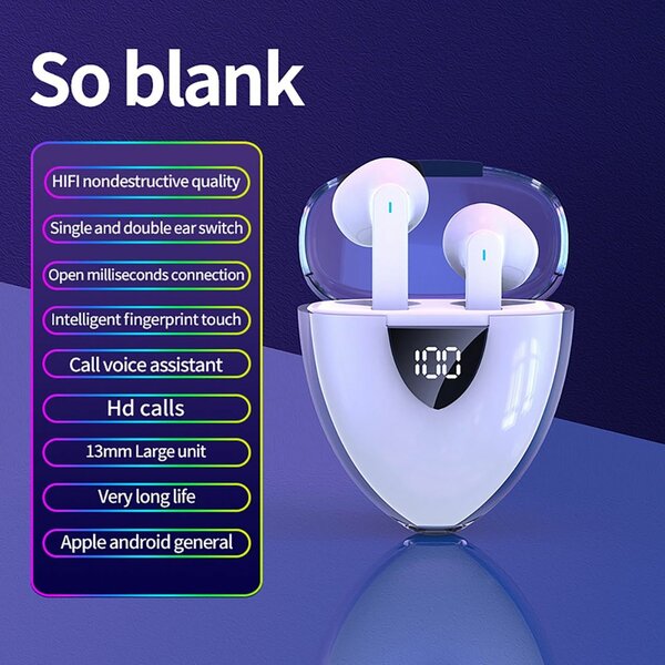 Écouteurs sans fil Bluetooth Hi-Fi