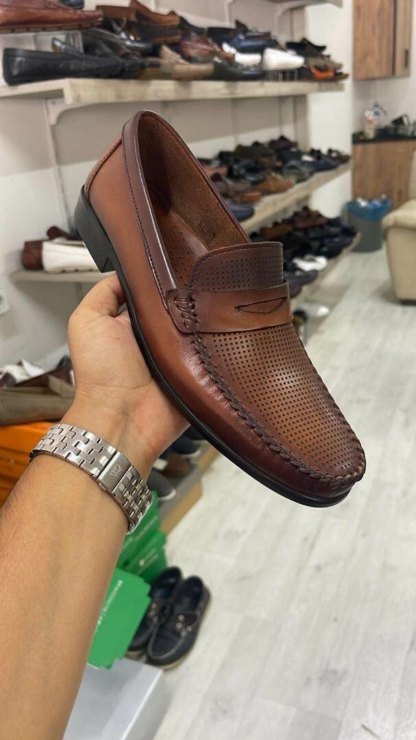 Mocassins en cuir pour hommes
