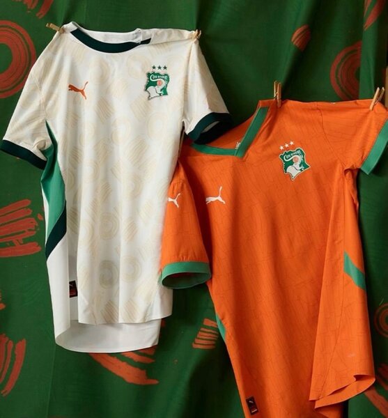 Maillots de Football Côte d'Ivoire