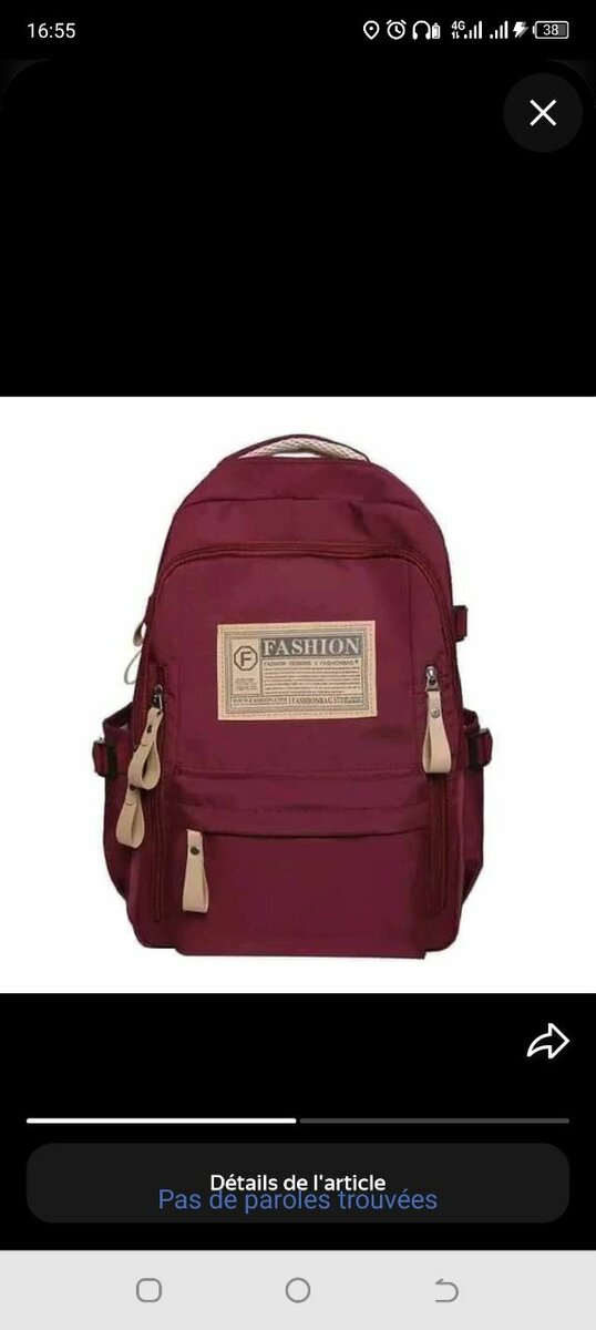 Sac à dos élégant multifonction