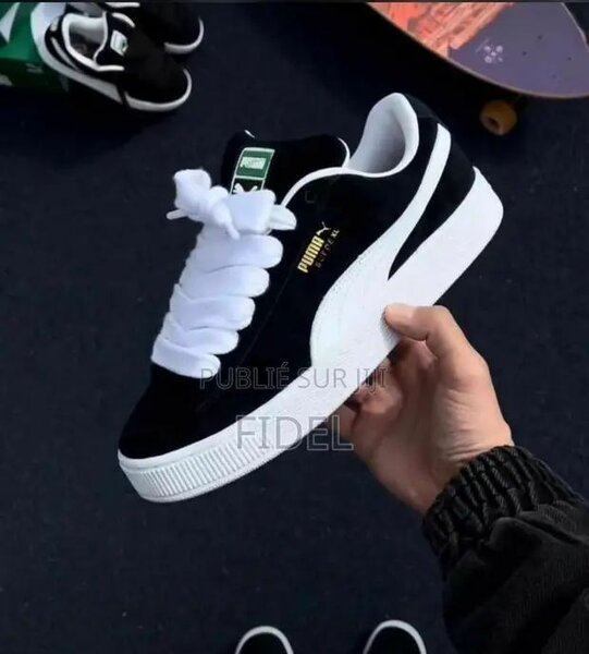 Baskets Puma Suède Noir et Blanc