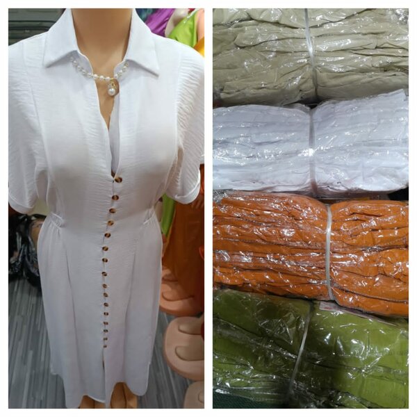 Robe chemisier élégante femme