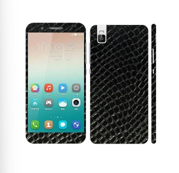 Huawei Honor 7i Black Snake Leather Texture Mobile Skin