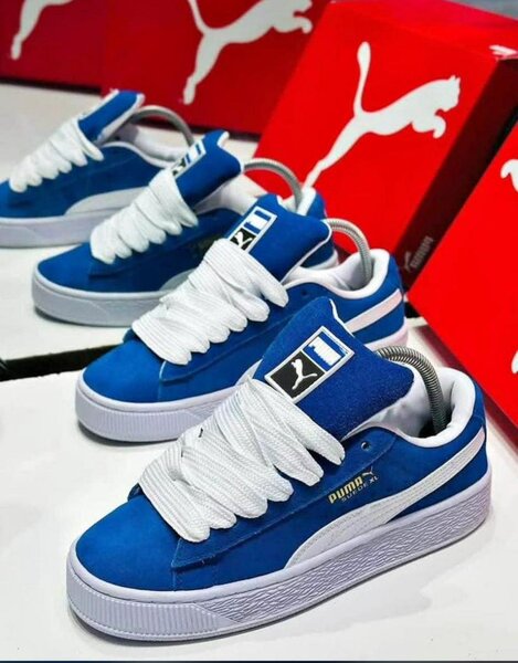 Baskets Bleu Classic Suede