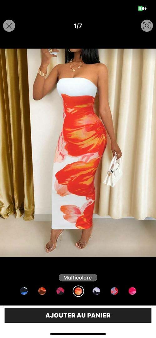 Ensemble Bikini et Jupe Fleurie