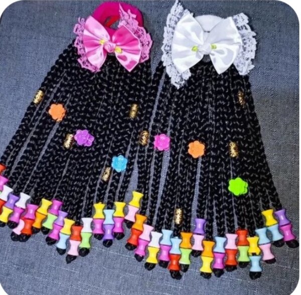 Kids ponytail wigcaps