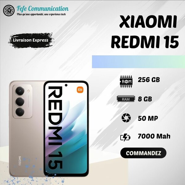 Xiaomi Redmi 15 - 256GB, 8GB RAM