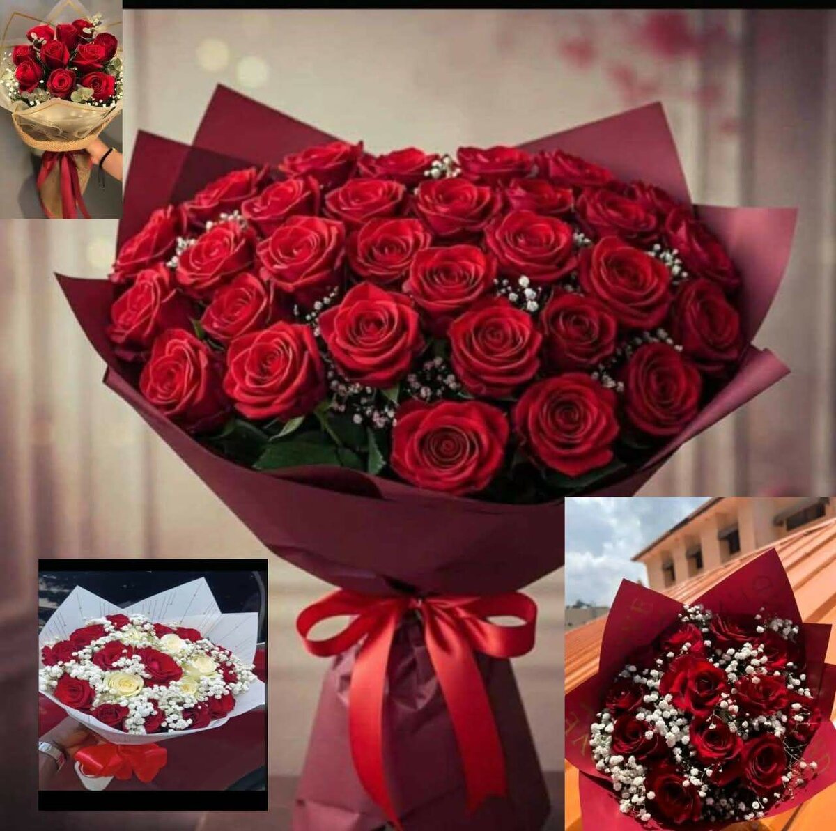 Bouquet de roses élégant