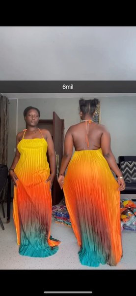 Robe longue dégradée été