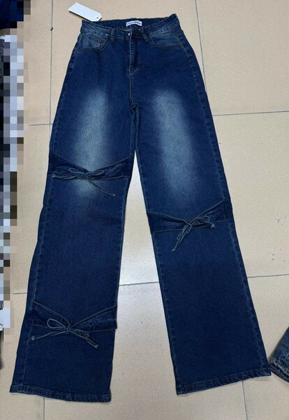 Jean large taille haute