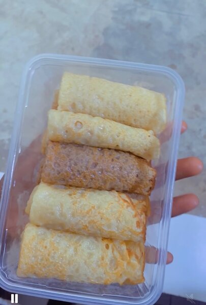 Délicieuses crêpes roulées