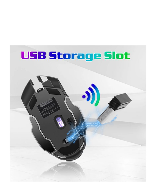 Souris sans fil rechargeable RGB