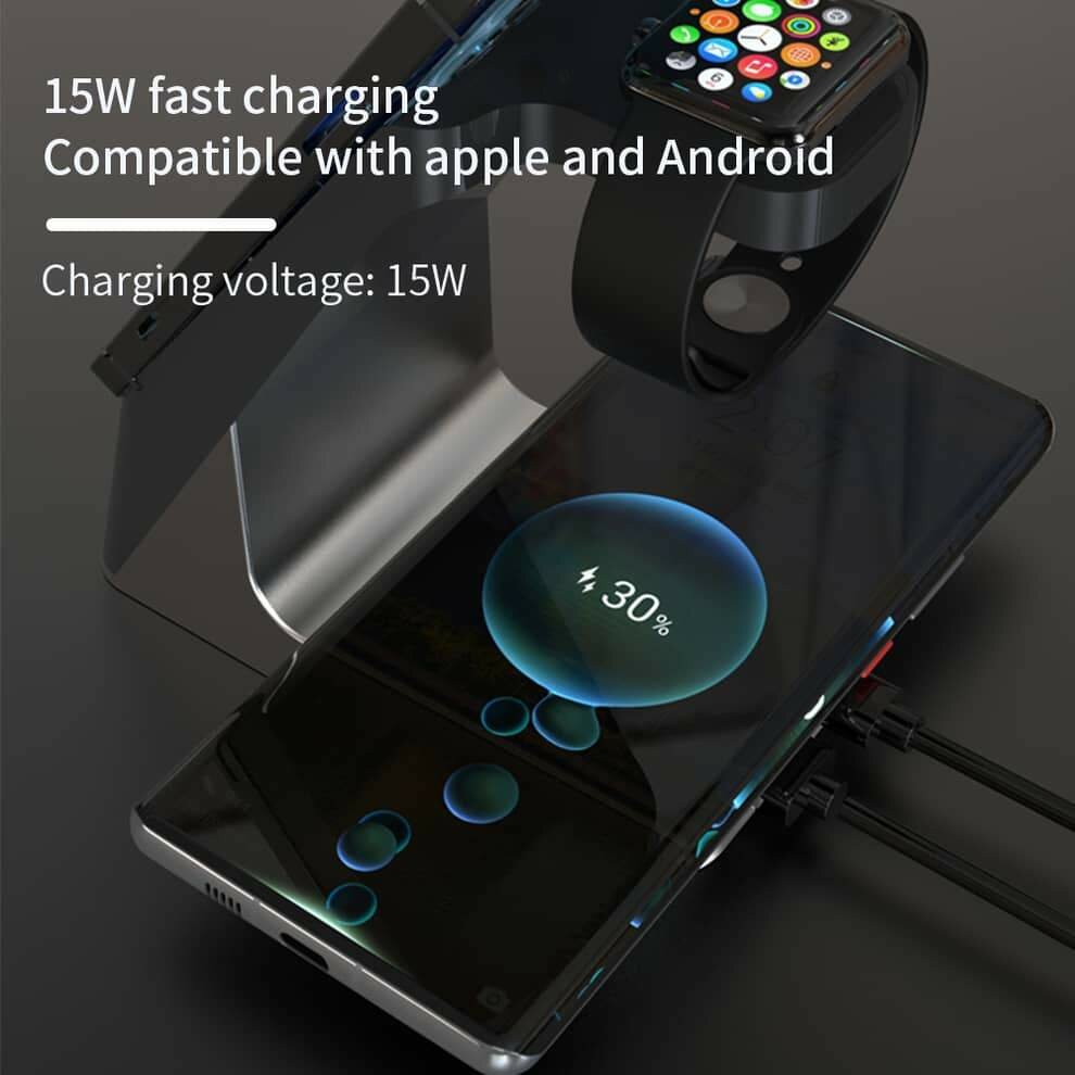 Chargeur sans fil 6 en 1 rapide