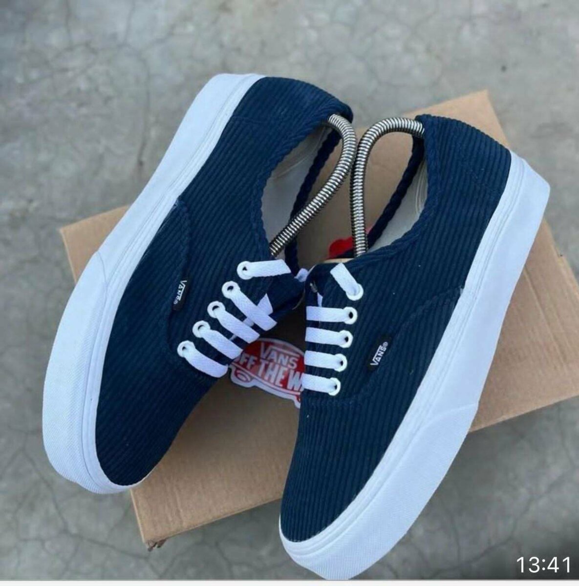 Vans authentique velour bleu   Pointure 39 à 44