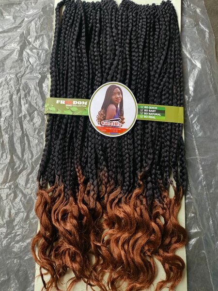 Tresses en crochet élégantes