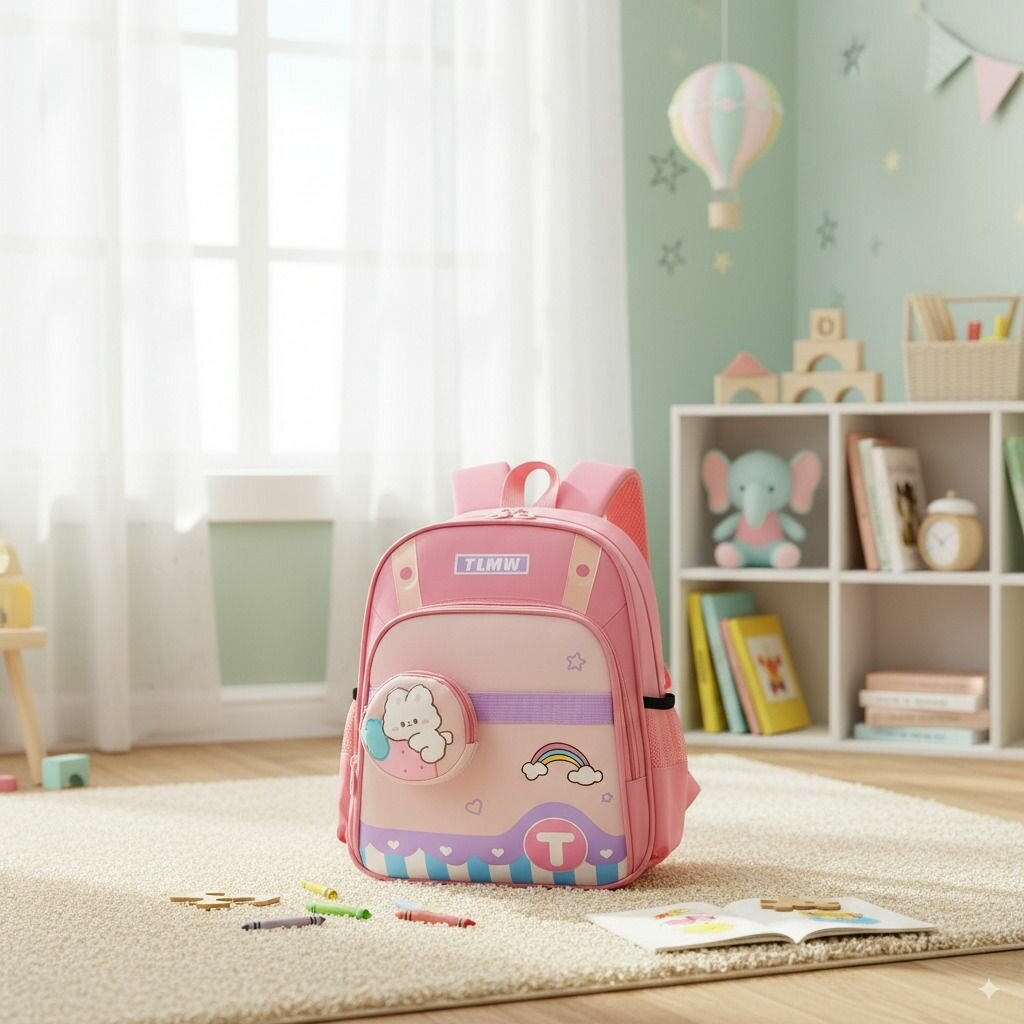 Cartable Écolier Rose Enfant