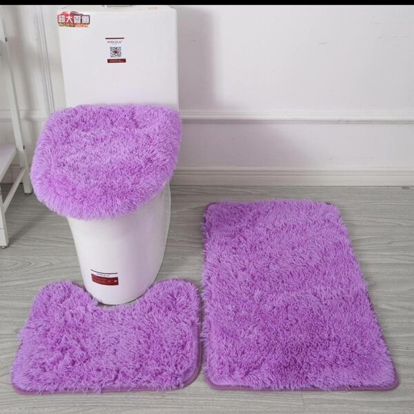 3 set toilet rugs
