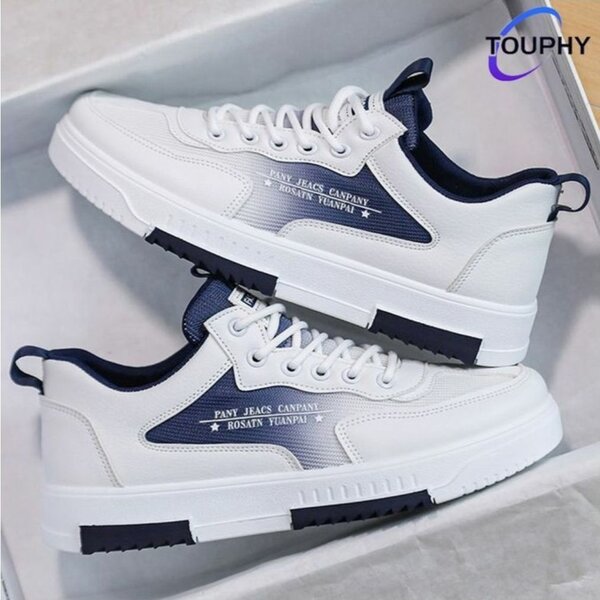 Baskets blanches casual hommes