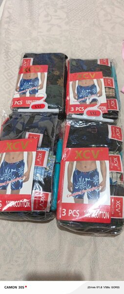 Boxers en tissus 3 pièces