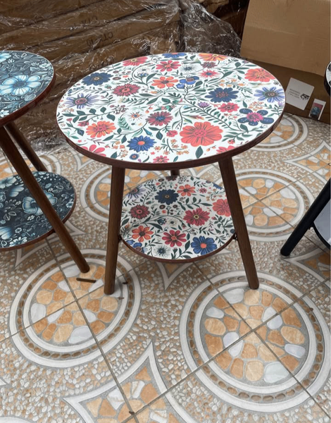 Table d'appoint ronde en marbre