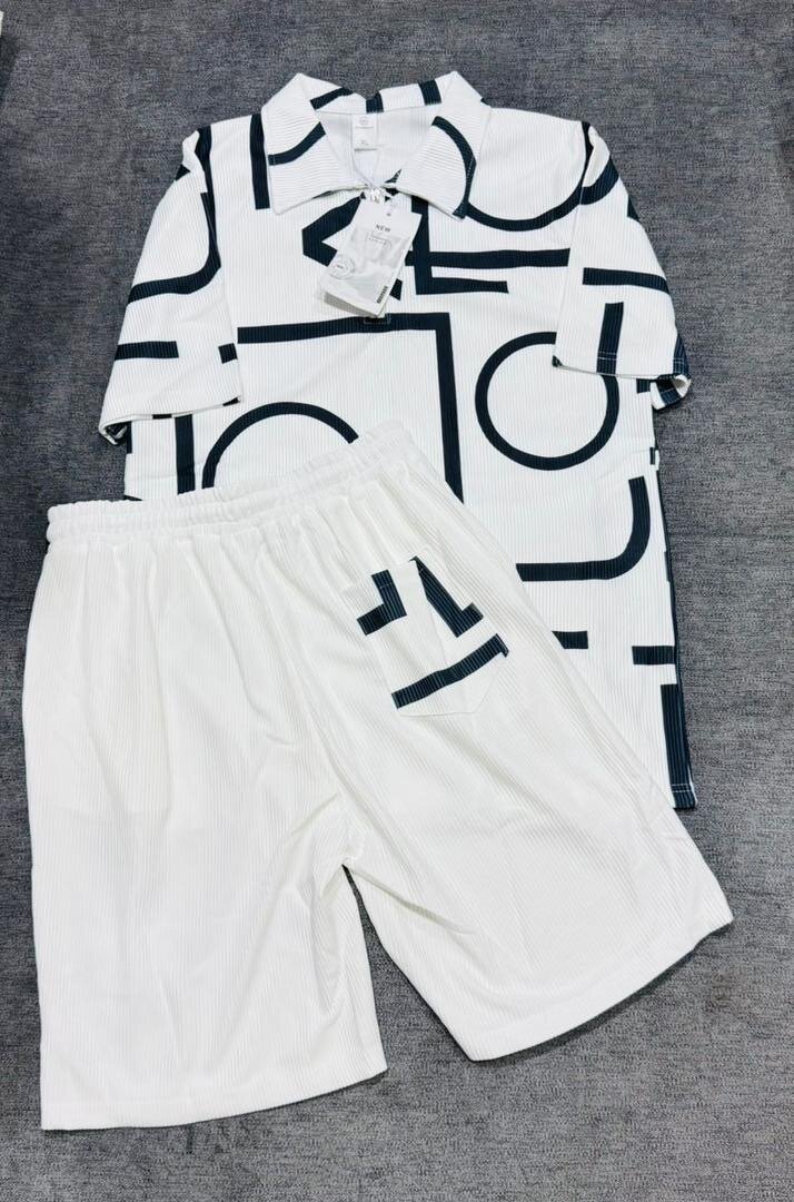 Ensemble Polo et Short Graphique pour Hommes