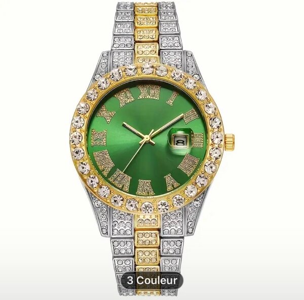 Montre homme luxe bicolore