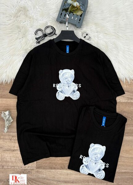 T-shirt unisexe avec ours en peluche
