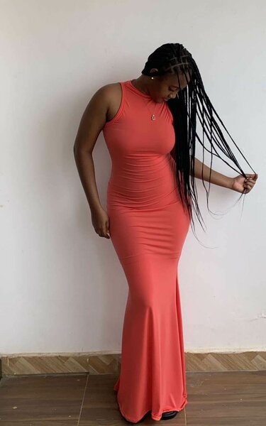 Halter neck maxi dress