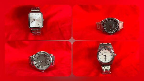 Montres élégantes homme acier