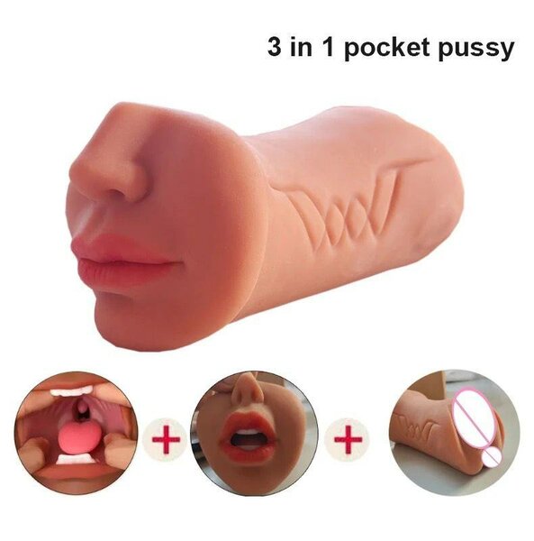 Masturbateur 3 en 1 réaliste