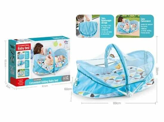 Lit à bascule multifonction 2 en 1 pour enfants, tapis sonor